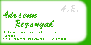 adrienn rezsnyak business card